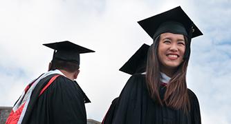 Photo of Student graduating